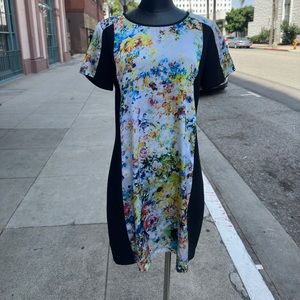 a beautiful multi color dress in size medium